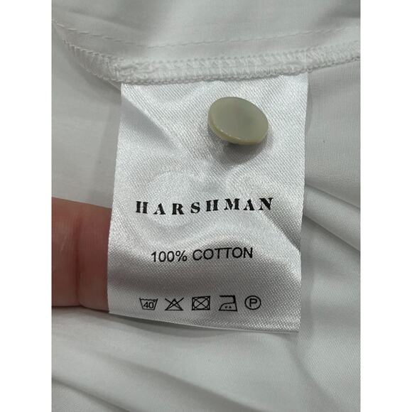 NWT Harshman Women's White Cotton Anemone Lace Eyelet-Trim Blouse Top Size S - Picture 9 of 13